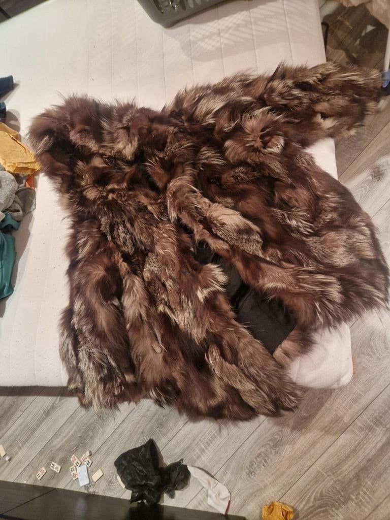 Prachtige zilvervos met dubbel gevoerde capuchon, Ophalen of Verzenden