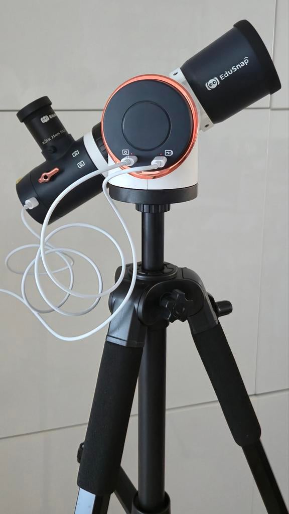 Edusnap smart telescope, Audio, Tv en Foto, Optische apparatuur | Telescopen, Ophalen, Lenzentelescoop (refractor), Met statief