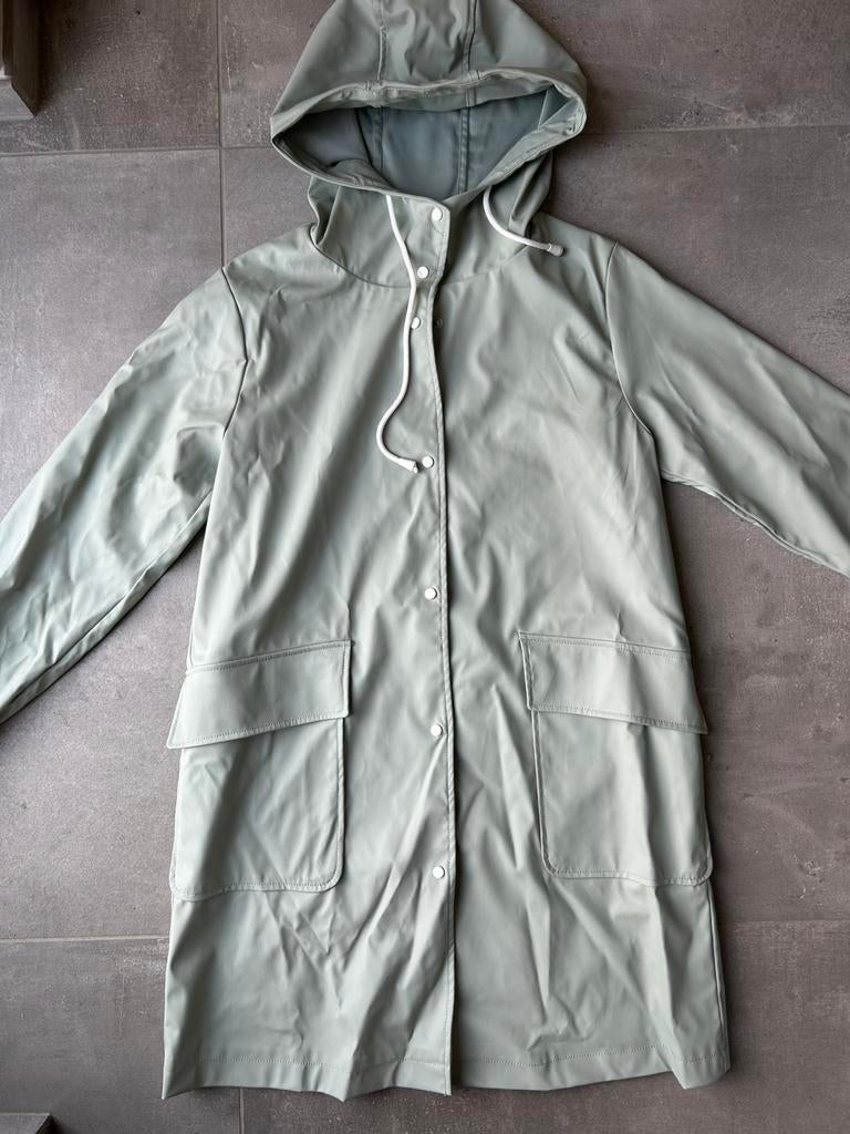 Zara - Trenchcoat regenjas. Maat S. Als nieuw, Kleding | Dames, Ophalen of Verzenden, Zo goed als nieuw, Maat 36 (S), Groen