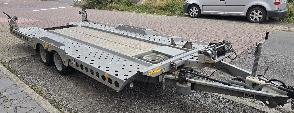 LOCATION REMORQUE PLATEAU BASCULANT IFOR WILLAIMS 3.5 T, Enlèvement, Comme neuf