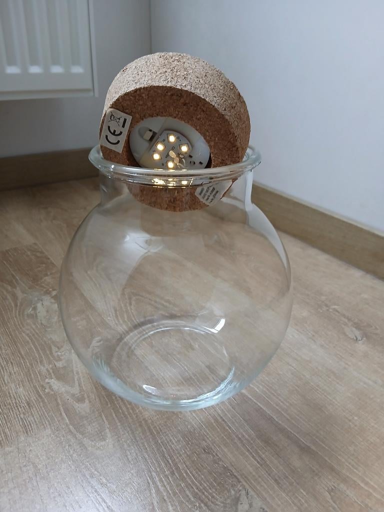 TERRARIUM POUR PLANTES EN VERRE AVEC LUMIÈRES, Enlèvement ou Envoi, Comme neuf