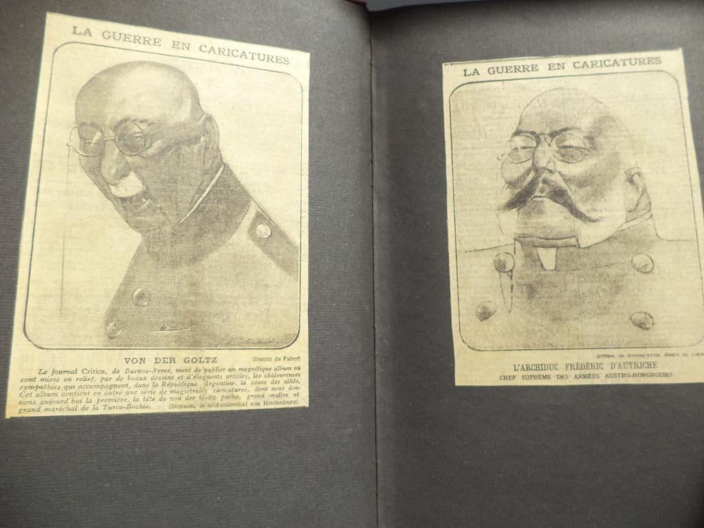 WW I oorlog politieke karikaturen 1915/'16 spotprent pamflet, Ophalen