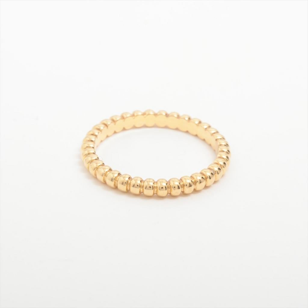 Bague Van Cleef & Arpels Perlée taille 48, Jaune, Plus petit que 17, Comme neuf, Or
