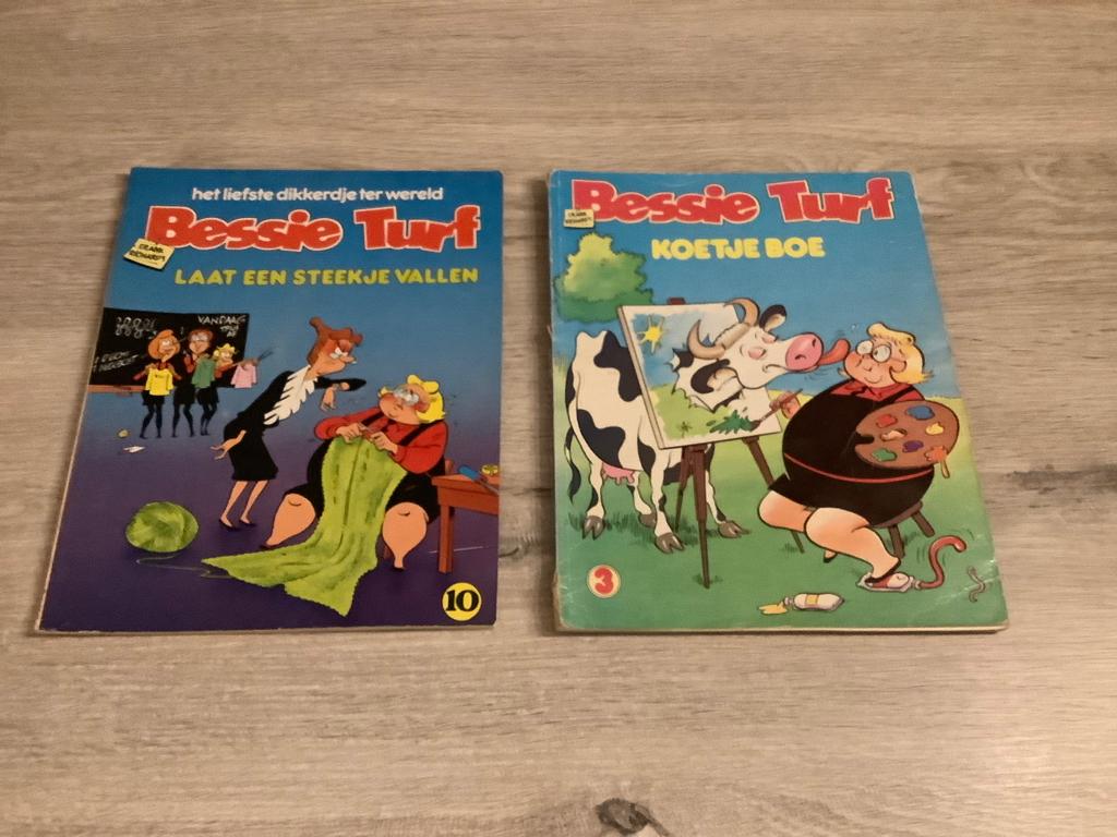 Bessy Turf verschillende strips (1982-1986), Gelezen, Ophalen of Verzenden, Frank Richards, Meerdere stripboeken