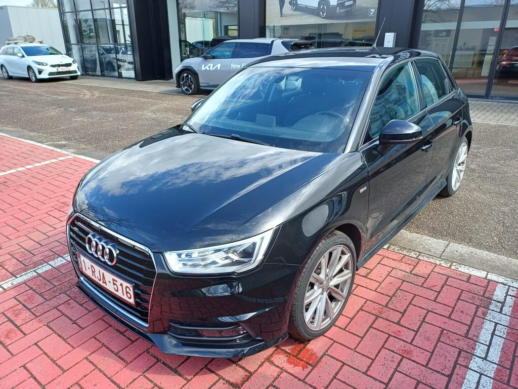 Audi A1 S-line, Auto's, Audi, A1, Zwart, Te koop, Benzine