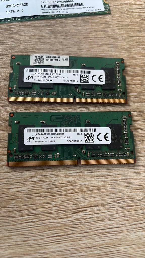 2x4 gb ddr4 ram geheugen, Computers en Software, RAM geheugen, Ophalen of Verzenden, DDR4, 4 GB
