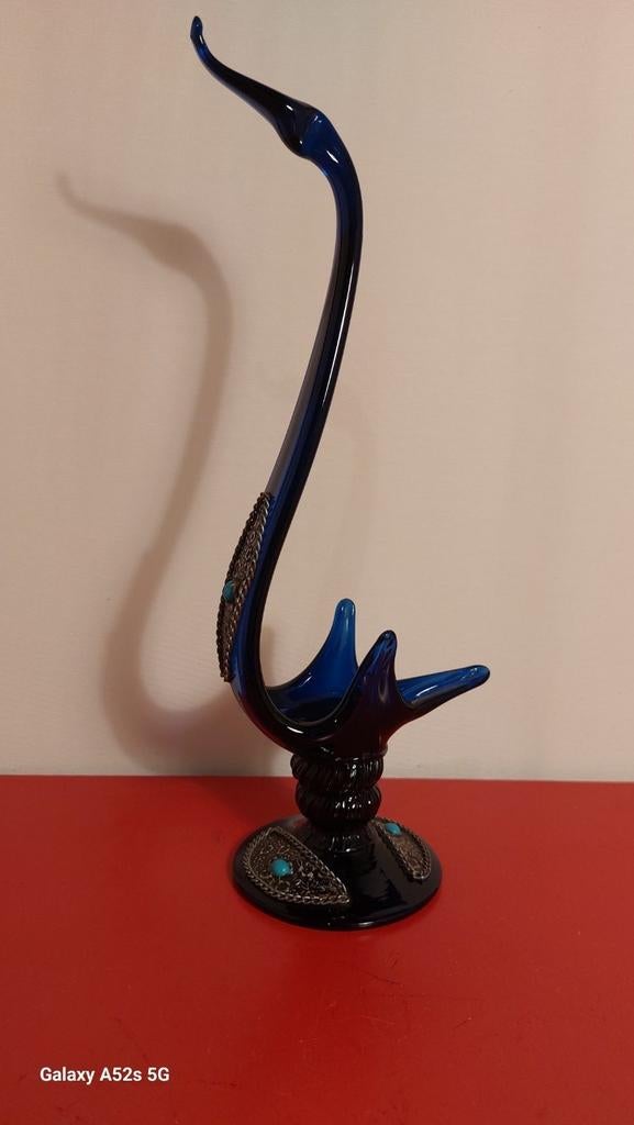 Murano Zwaan geïnspireerd naar het midden oosten., Antiek en Kunst, Antiek | Glaswerk en Kristal, Ophalen of Verzenden