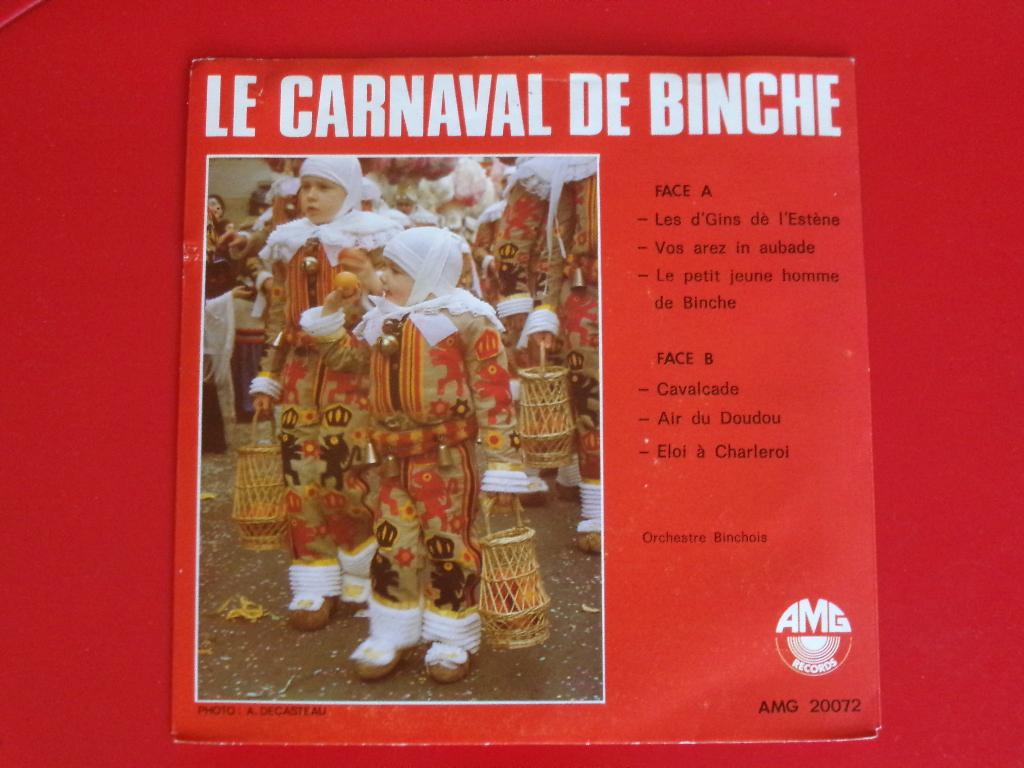 DISQUE / VINYL 45 TOURS : * LE CARNAVAL DE BINCHE *, CD & DVD, Enlèvement, Utilisé, Autres formats