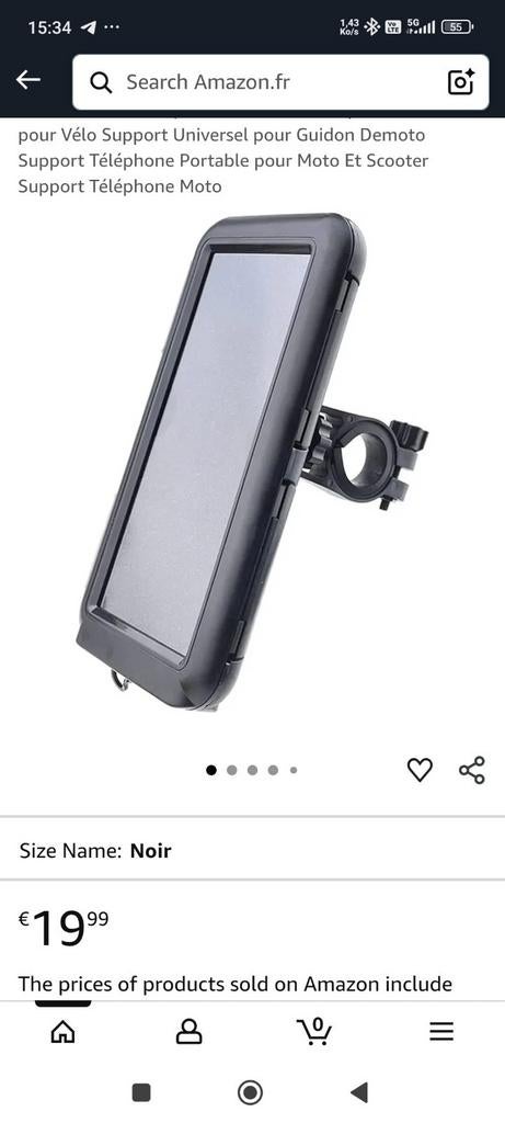 Support Téléphone  pour Portable étanche , tactile., Motos, Enlèvement ou Envoi, Neuf