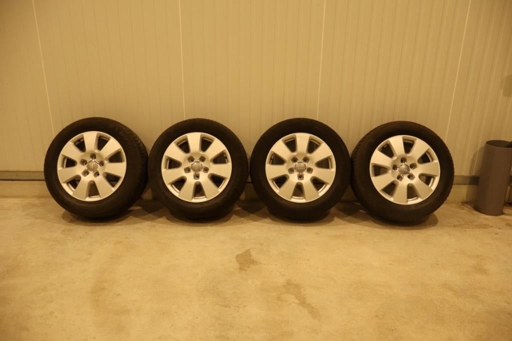 Set Audi velgen met Michelin winterbanden 18", Pneus et Jantes, Pneus hiver, Michelin / Audi, Productie@awbnv.be