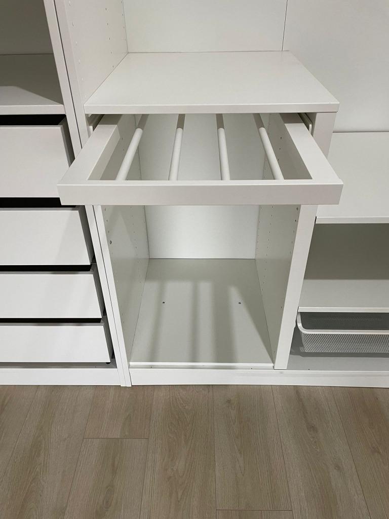PAX KOMPLEMENT SEPARATEUR + PORTE-PANTALONS BLANC, Huis en Inrichting, Kasten | Kleerkasten, Zo goed als nieuw, 50 tot 100 cm