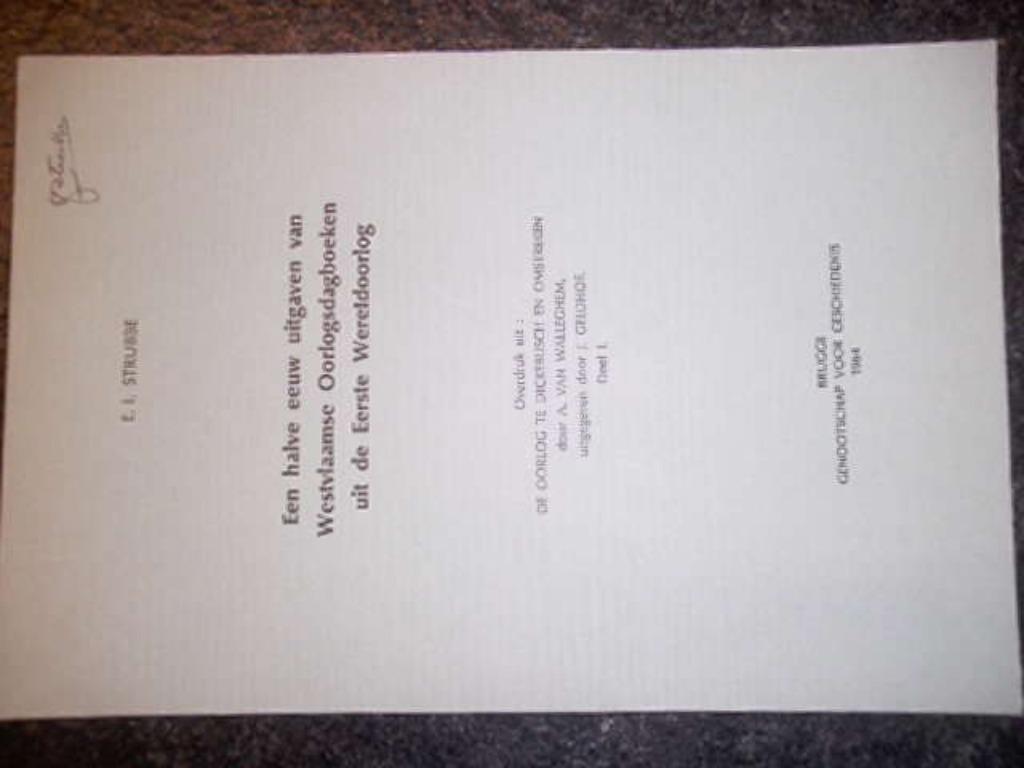 boek oorlog WO1 westvlaamse oorlogsdagboeken GELDHOF deel 1, Boeken, Nieuw, Ophalen of Verzenden, Landmacht, Voor 1940