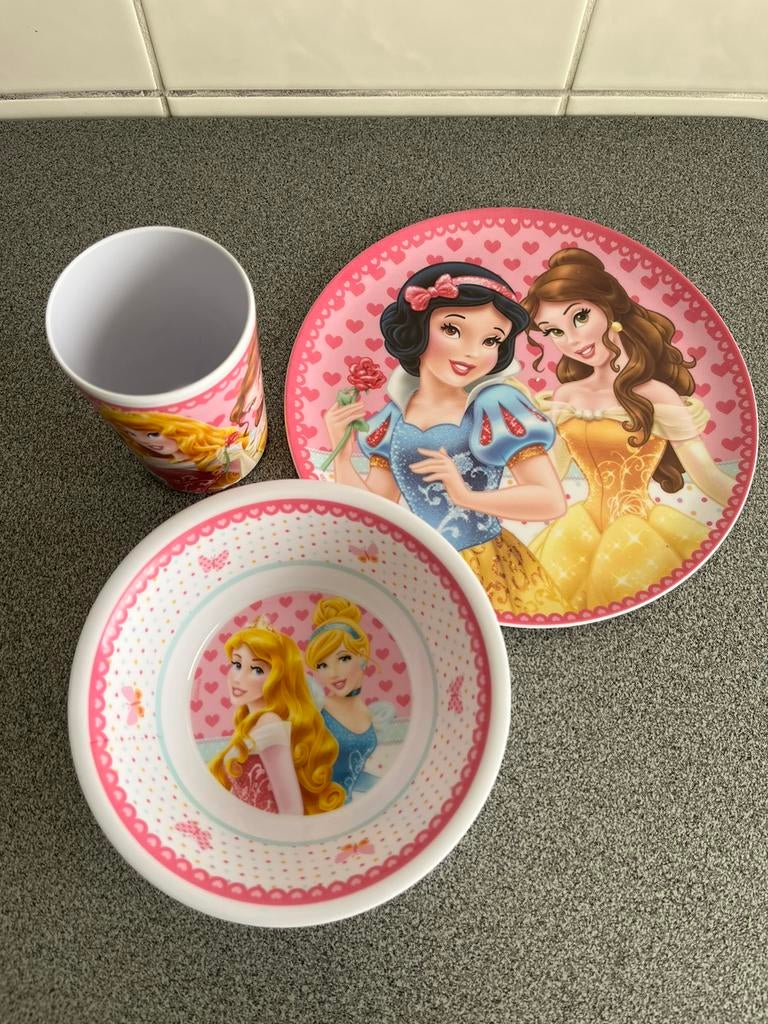Melamine eetset Disney Princess, Ophalen of Verzenden, Servies