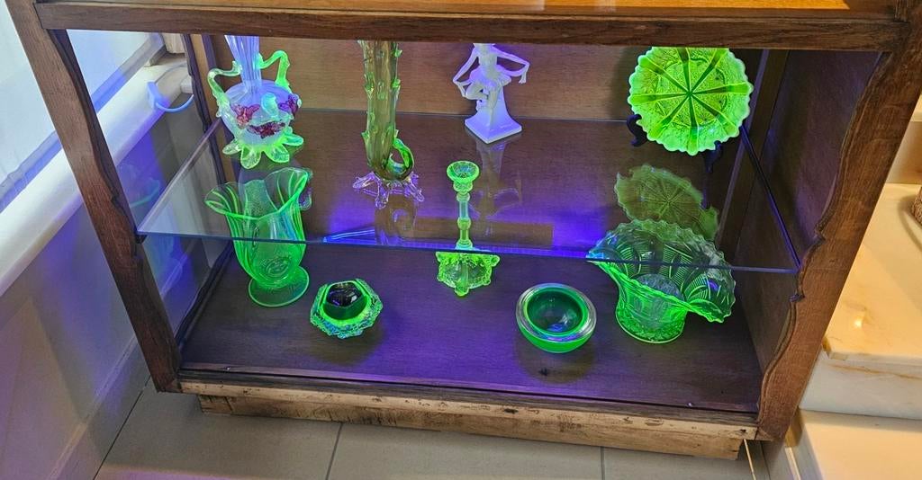 Uraniumglas allerlei, Ophalen of Verzenden