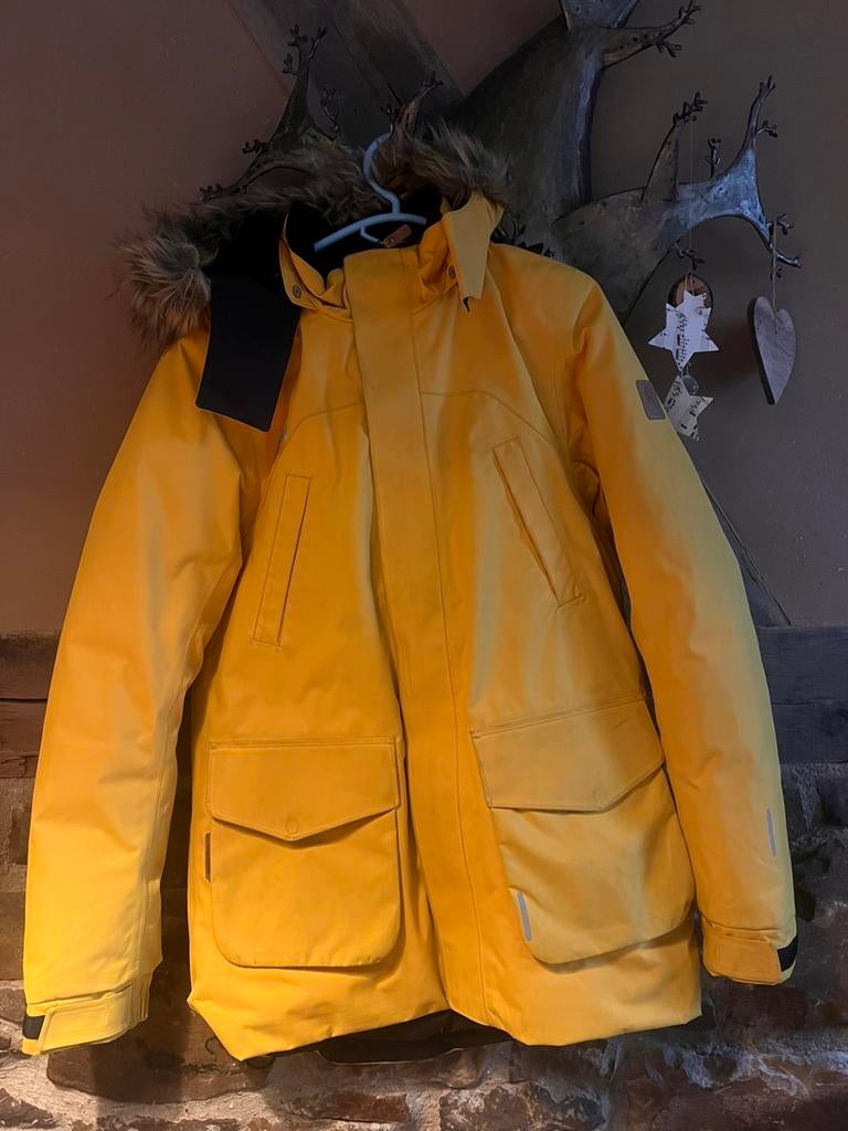 Veste d'hiver jaune Reims, taille 158, Envoi, Comme neuf, Manteau