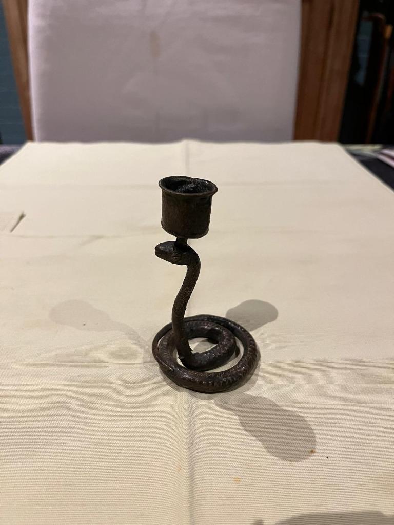 Chandelier de voyage ancien, Antiquités & Art, Enlèvement ou Envoi, Bronze