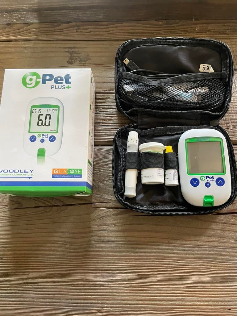 G pet plus + glucosemeter hond of kat, Ophalen, Gebruikt