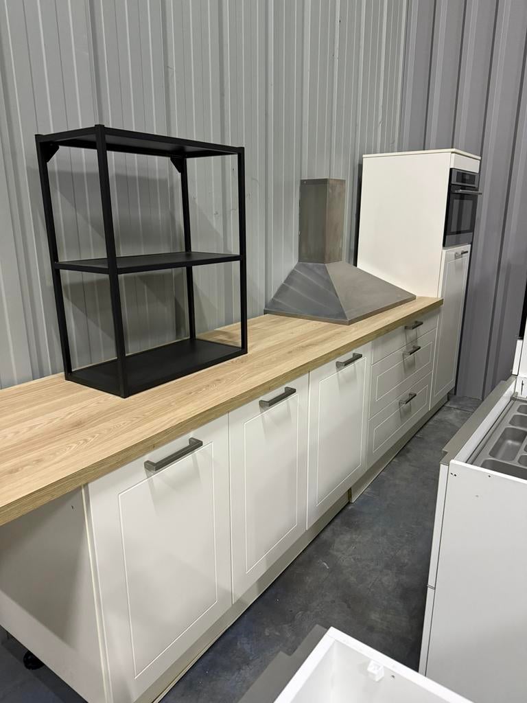 Complete Nette Rechte Keuken + Apparatuur + GEDEMONTEERD, Huis en Inrichting, Keuken | Complete keukens, Ophalen of Verzenden