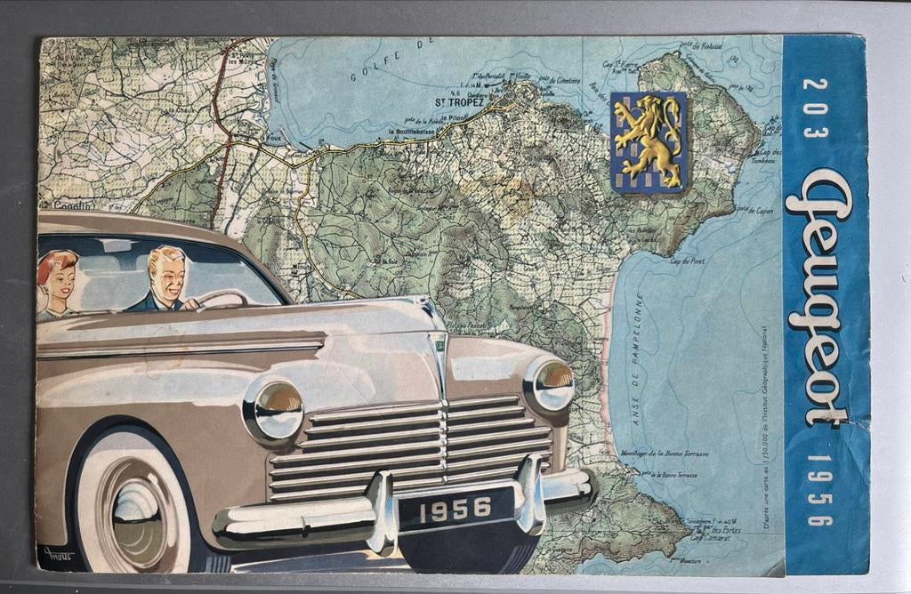 Brochure française originale de la Peugeot 203, Envoi