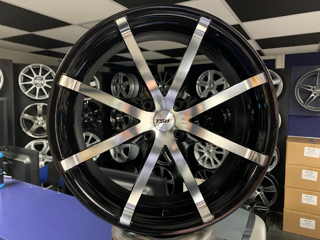 IN STOCK: NIEUWE set 18 inch 4x100 TSW aluminium sportvelgen, Auto-onderdelen, Banden en Velgen, Velg(en), Zomerbanden, 18 inch
