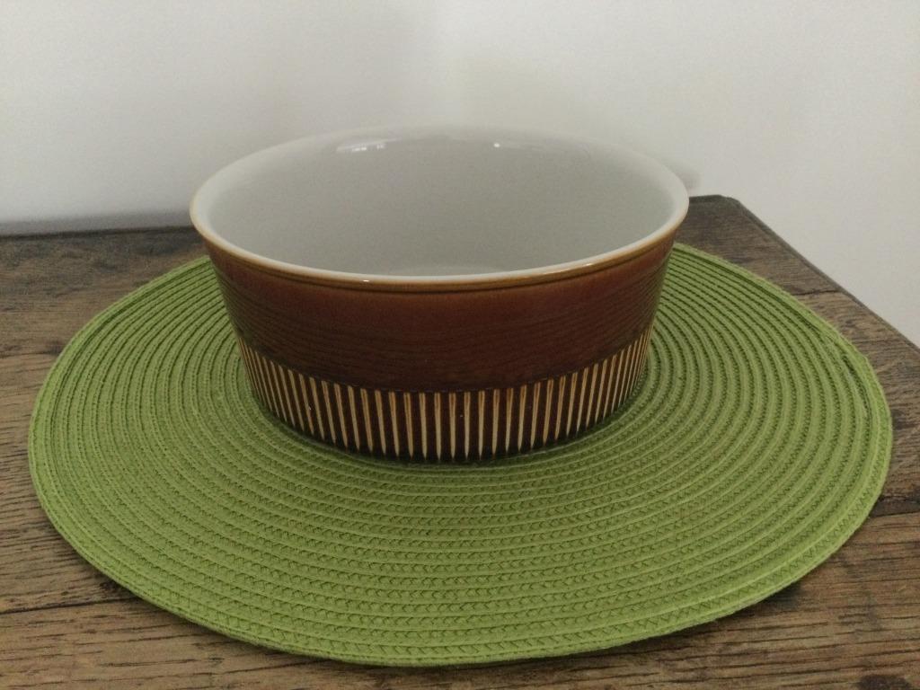 Vintage: Villeroy en Boch gecanneleerde bruine ovenschaal, Ophalen of Verzenden