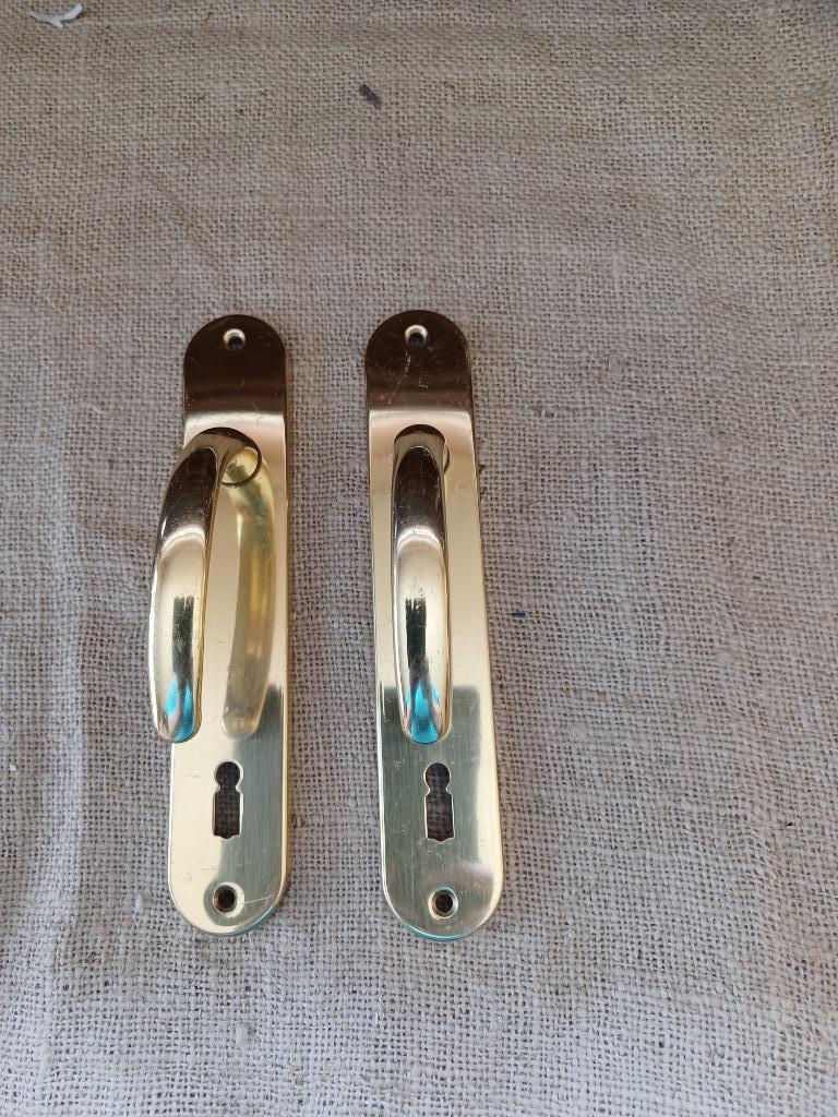 Handvaten binnendeur koper, Enlèvement, Comme neuf, Métal, Porte intérieure