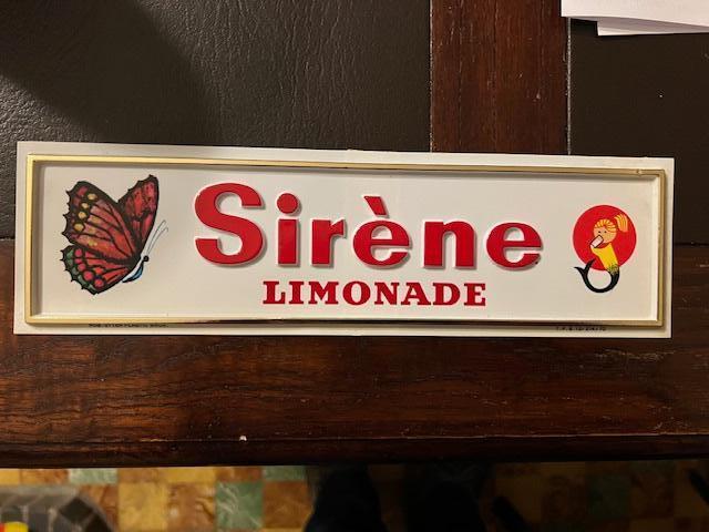 Vintage reclamebordje Limonade Sirène, Ophalen