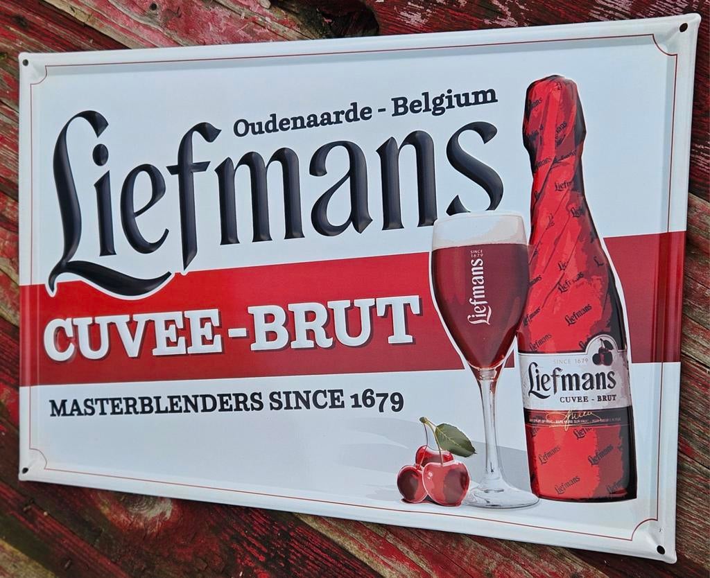 Panneau publicitaire Liefmans Cuvée Brut NOUVEAU
C'est, Collections, Marques de bière, Enlèvement ou Envoi, Duvel
