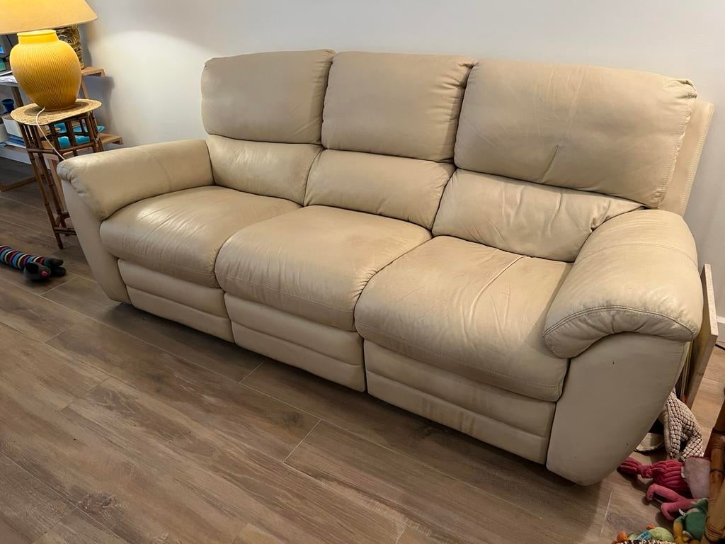 Chateau d'Ax en cuir, Maison & Meubles, Canapés | Coins salons complets, Enlèvement, Utilisé, Cuir