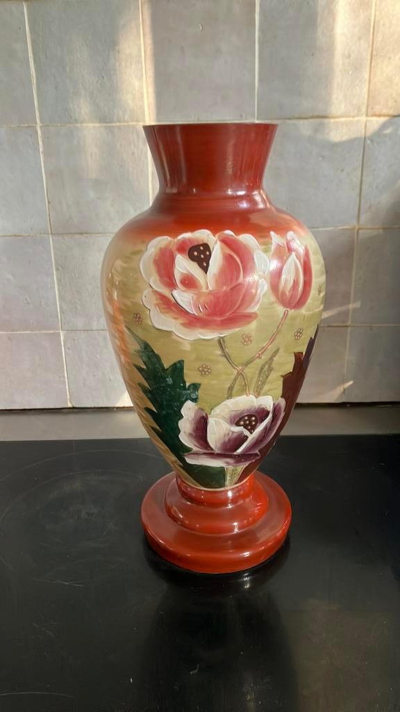 Antieke opaline vaas, Antiek en Kunst, Antiek | Vazen, Ophalen