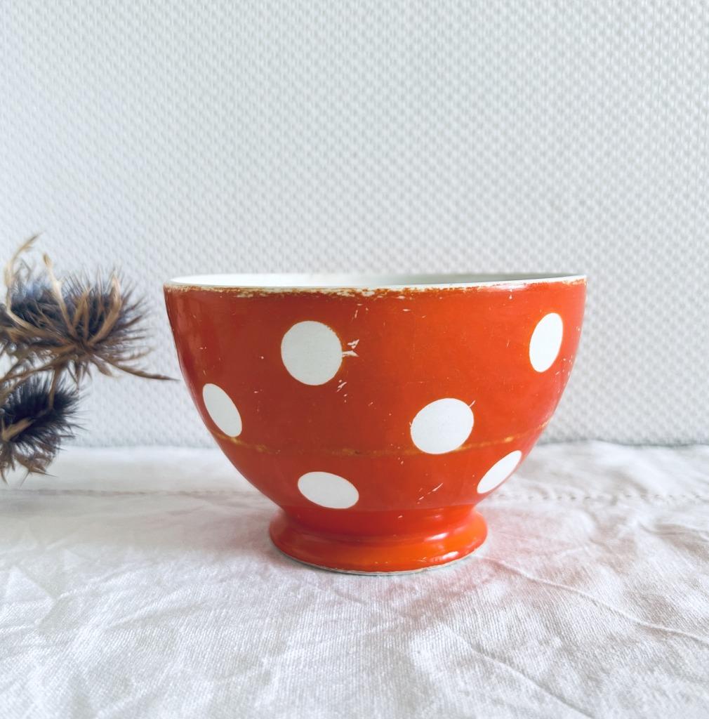 Bol Boch Pastilles (rouge à pois blancs), Antiek en Kunst, Antiek | Servies los, Ophalen of Verzenden