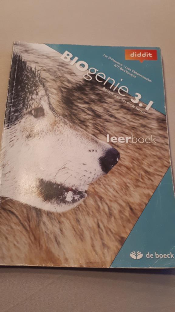 BIOLOGIE - BIOGENIE 3.1LEERBOEK - DE BOECK in zeer goede st, Boeken, Ophalen, Biologie
