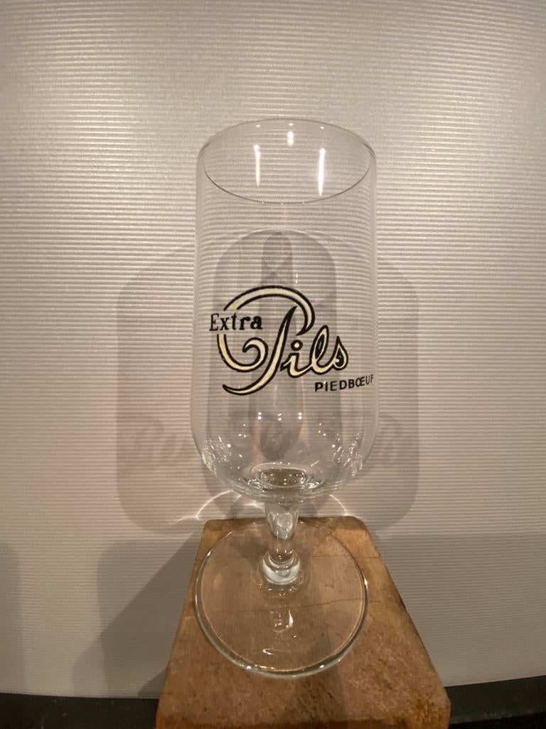 piedboeuf jupiler extra pils glas, Verzamelen, Biermerken, Ophalen of Verzenden, Gebruikt, Glas of Glazen, Jupiler