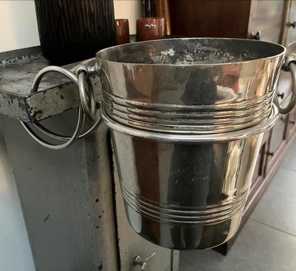 Seau à glace ancien - Wiskeman + support de table, Enlèvement ou Envoi