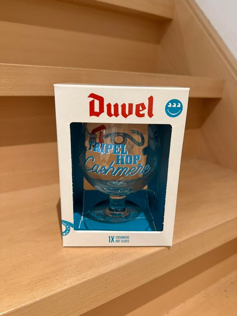 Duvel glas tripel hop cashmere, Verzamelen, Ophalen of Verzenden, Zo goed als nieuw, Duvel