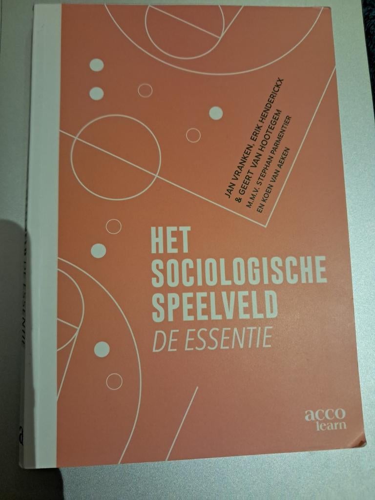 Jan Vrancken - Het sociologische speelveld, de essentie, Ophalen of Verzenden, Nederlands, Jan Vrancken; Geert Van Hootegem; Erik Hendrickx; Stephan Par...
