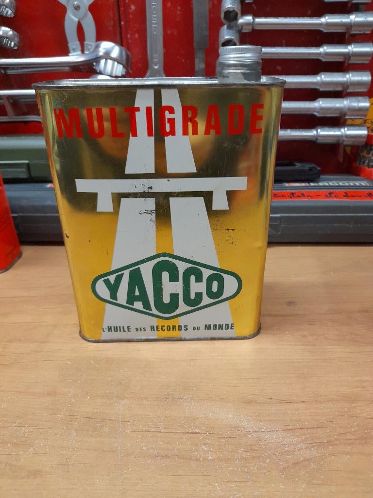 oud, leeg, multigrade olieblik voor tabak, Verzenden, Gebruikt, Overige typen