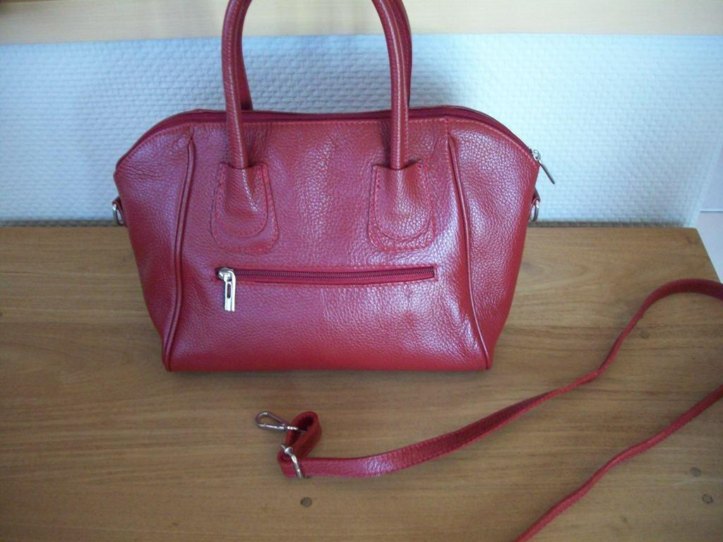 Wijnrode lederen handtas-nieuw, Overige merken, Nieuw, Ophalen of Verzenden, Leer