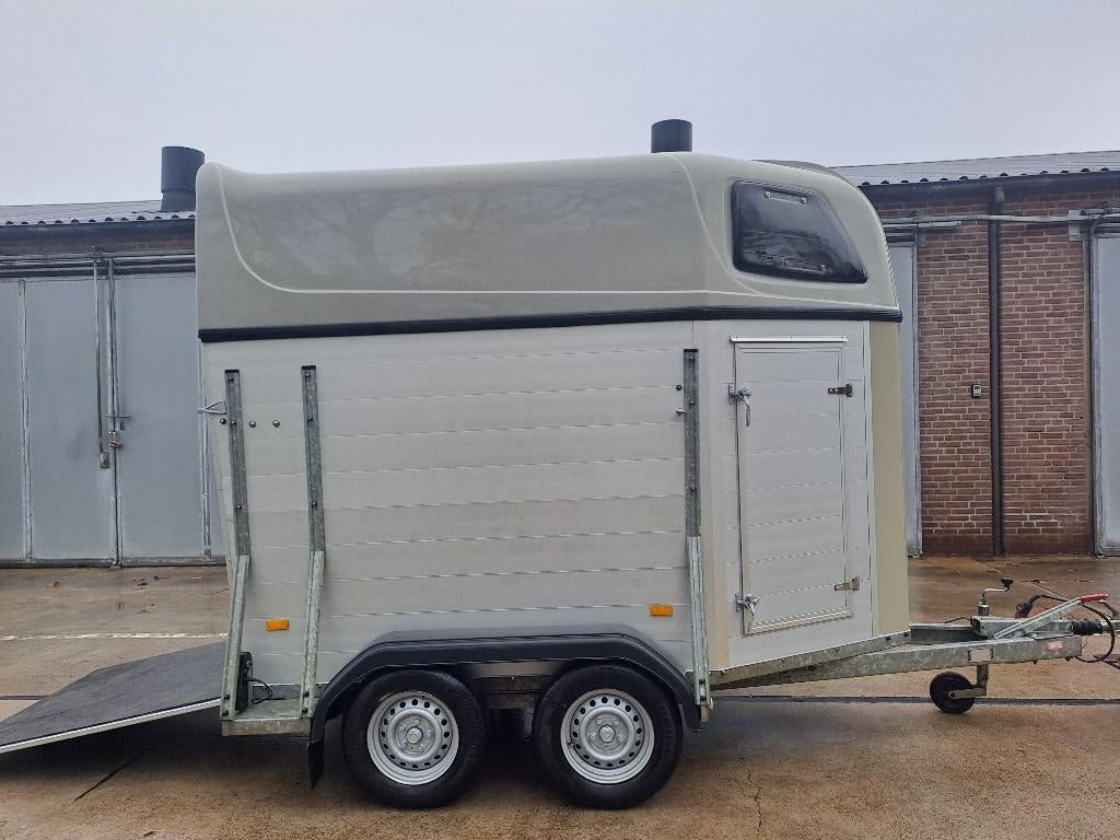 Hotra Aluminium 1,5 paardstrailer bj 2008, Enlèvement, Comme neuf, Aluminium, Remorque 1½ cheval