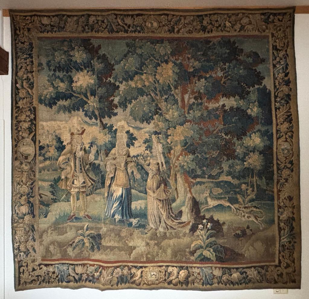 (SOLD) tapisserie flamande wandtapijt AUBUSSON 1700 Gobelin, Ophalen