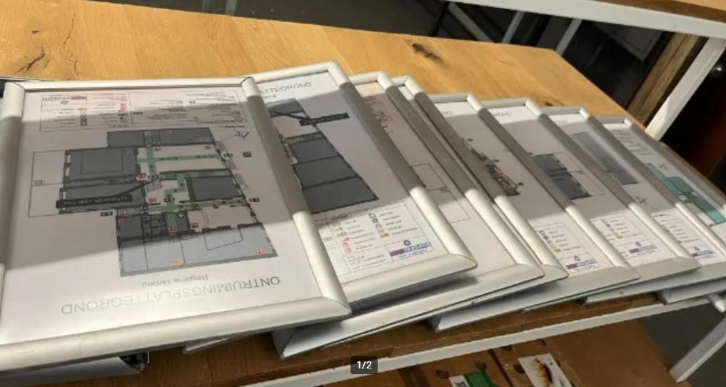 klik lijsten, aluminium 30x40cm, Ophalen, Minder dan 50 cm, Gebruikt, Metaal of Aluminium