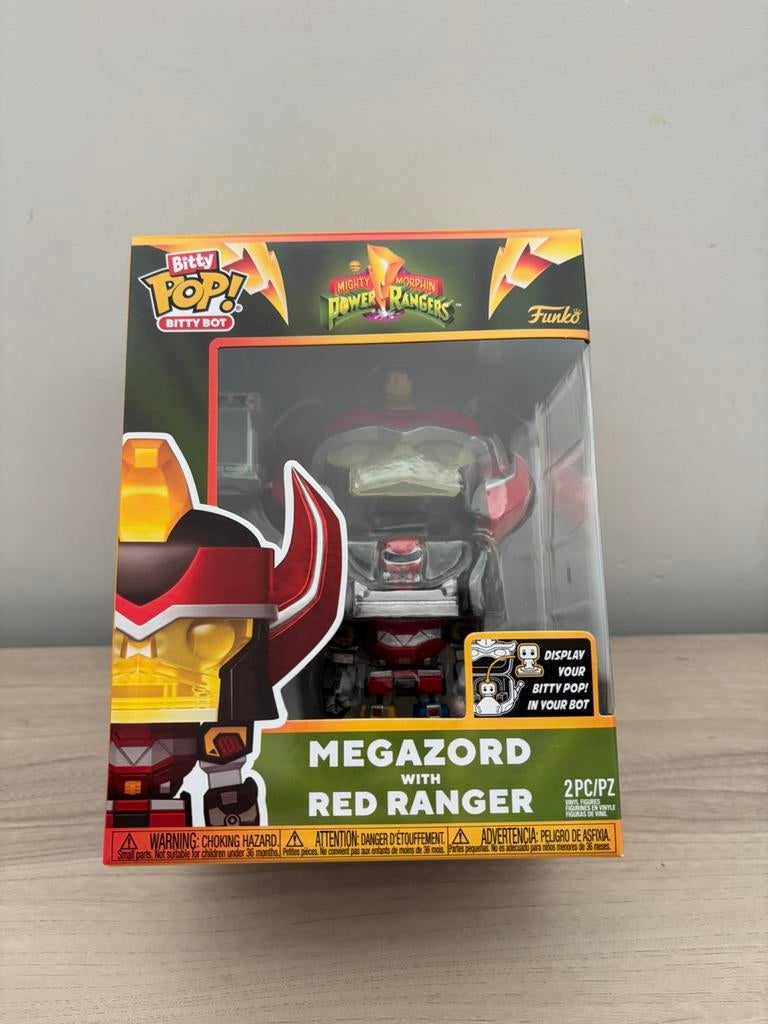 Bitty Pop! Bitty Bot Megazord with Red Ranger, Collections, Jouets miniatures, Enlèvement ou Envoi