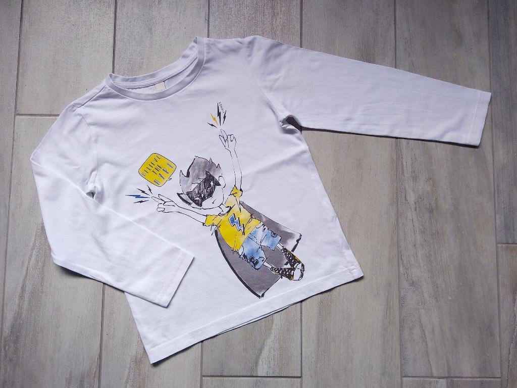 ★ M116/122 - Longsleeve Superheld Esprit, Kinderen en Baby's, Kinderkleding | Maat 116, Ophalen of Verzenden, Zo goed als nieuw