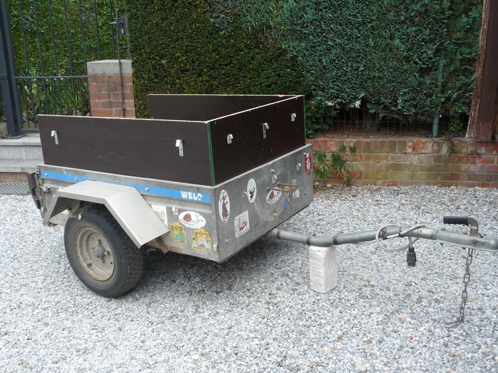 remorque simple essieu ALKO, Enlèvement, Utilisé