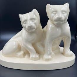 Charles Catteau - BFK - Leeuwenwelpen Art Deco Craquelé, Antiek en Kunst, Antiek | Keramiek en Aardewerk, Ophalen of Verzenden