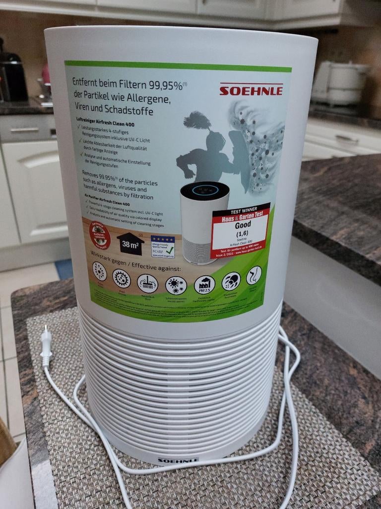 Luchtreiniger soehnle, Elektronische apparatuur, Luchtbehandelingsapparatuur, Ophalen, Luchtreiniger