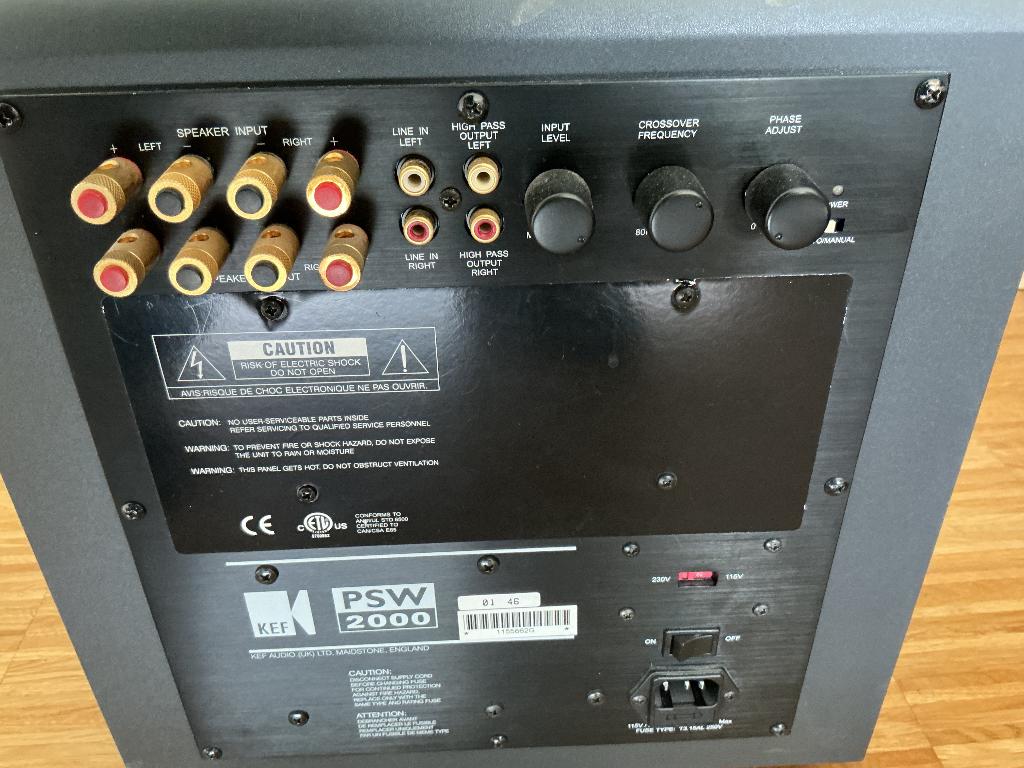 KEF PSW 2000 subwoofer, Muziek en Instrumenten, Ophalen, Gebruikt, Gitaar