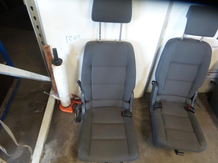 Siège arrière d'un Volkswagen Touran (Touran 03-), Volkswagen, -, 3 mois de garantie, Utilisé