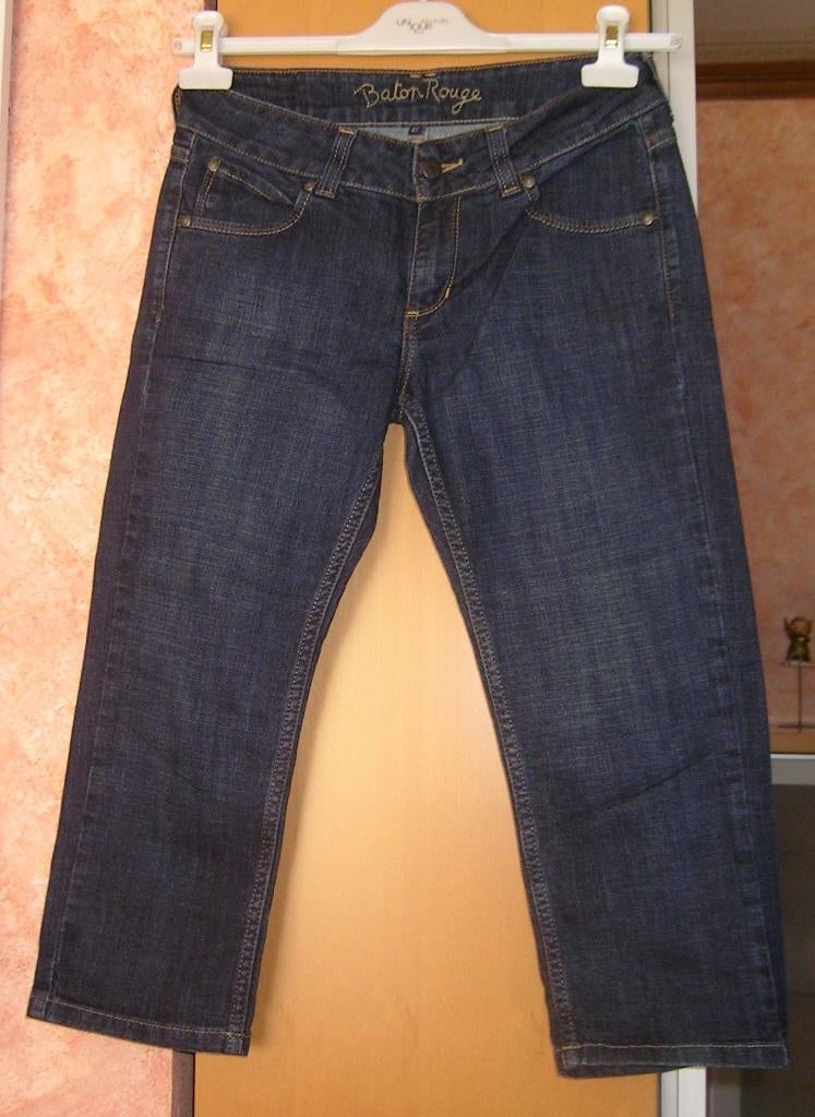 Pantacourt jeans - BATON ROUGE taille 27 (36) - NEUF!, Neuf, Trois-quarts, Taille 36 (S), Enlèvement