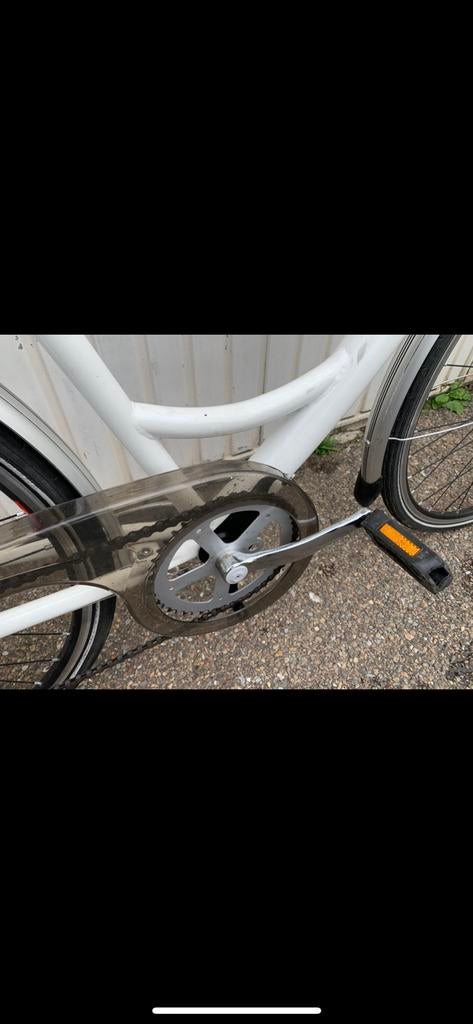 Witte kleur  dames Fiets, Ophalen, Zo goed als nieuw
